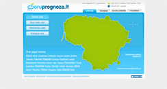 Desktop Screenshot of oruprognoze.lt